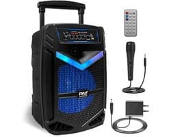 Draagbare Bluetooth Speaker met Wielen - 800W - Inclusief Microfoon en Afstandsbediening