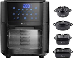 Heteluchtfriteuse 7 Liter XXL met 1700W Vermogen en LED Touchscreen — thumbnail 2