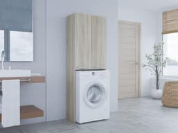 Kast Boven Wasmachine - Ruimtebesparend Opbergrek voor Wasmachine en Droger in Badkamer of Wasruimte — thumbnail 2