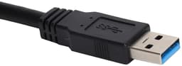 USB Verlengkabels - Dubbele Stekker Adapter - Externe Harde Schijf - Extra Voeding Poort - 30cm Lengte - Zwart — thumbnail 4
