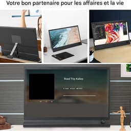 Externe Monitor - Draagbaar Scherm - Productiviteit Vergroten - Getrouwe Kleurenweergave - 396 cm Diagonaal — thumbnail 4