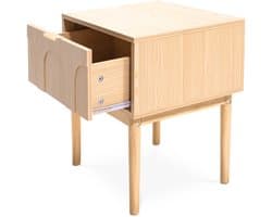 Sicaan Set Van 2 Nachtkastjes Nolan Scandinavische In Eikenhout