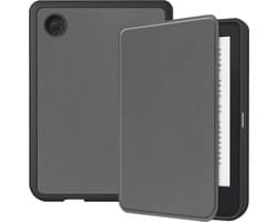 Hoes Geschikt voor Kobo Clara 2E - Luxe E-reader Bescherm Case - Hoesje Book Cover - Grijs