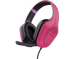 Trust GXT 415P Zirox - Gaming Headset - Bedraad - 50mm Drivers - Over-ear - Roze