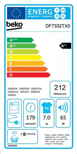 Beko DF7332TX0 - Warmtepompdroger - Wit — thumbnail 18
