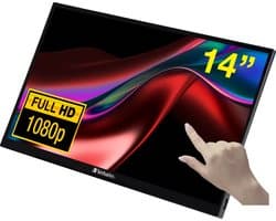 Touch Screen Monitor Verbatim 14" FHD IPS 1920 x 1080 px