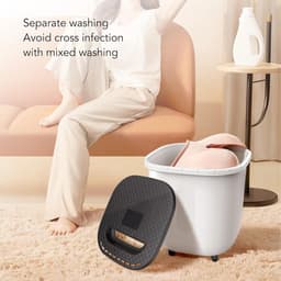 6L Draagbare Mini Wasmachine - Automatisch Uitschakelen - Ondergoed Wassen - Voor Camping en Reizen — thumbnail 3