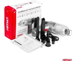 AMiO Auto Stofzuiger Draadloos - Autostofzuiger - Handstofzuiger - 40W - Grijs