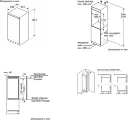 Bosch KIL42NSE0 - Serie 2 - Vrijstaande Inbouwkoelkast - Zeer stil - Led verlichting - Exta ruime lade voor groente en fruit — thumbnail 4