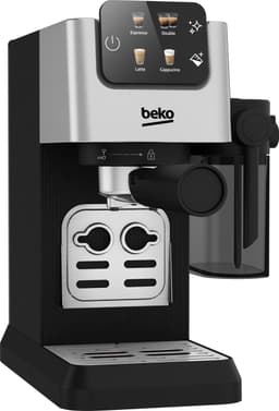 Koffiemachine capsules Beko CEP5304X zilver 15 bar 1,1 L roestvrij staal LCD melkopschuimer hoge druk — thumbnail 4