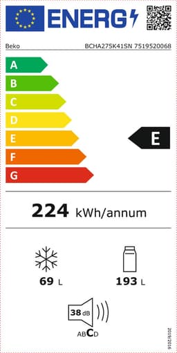 Beko BCHA275K41SN -Inbouw Koel- vriescombinatie — thumbnail 21