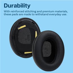 MMOBIEL Vervangende Oorkussens Geschikt voor Bose QuietComfort Ultra Wireless Noise Cancelling Hoofdtelefoons – Memory Foam en Protein PU Koptelefoon Oorkussens - Noise Isolation Earpads – Zwart — thumbnail 2