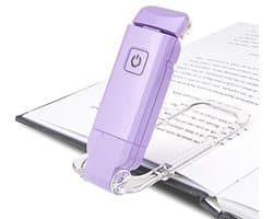 USB Oplaadbare Leeslamp met Clip voor Boeken - Dimbaar en Oogvriendelijk, Ideaal voor Lezen in Bed