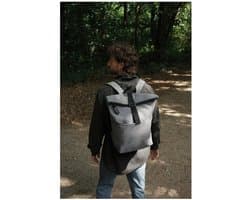 Reisenthel Rolltop Backpack Rugzak - 15,6 Inch laptop - 22L - Twist Silver Grijs