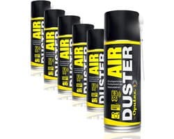 Oputec 6 x 400ml spray – air duster / drukluchtreiniger – toetsenbord reiniger met verlengstuk – Made in Germany