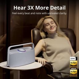 Tronsmart Fiitune X30 Home Speaker 80W Power LDAC HiRes Audio 14H Playtime IPX6 Splashproof Spatial Sound​​ — thumbnail 4