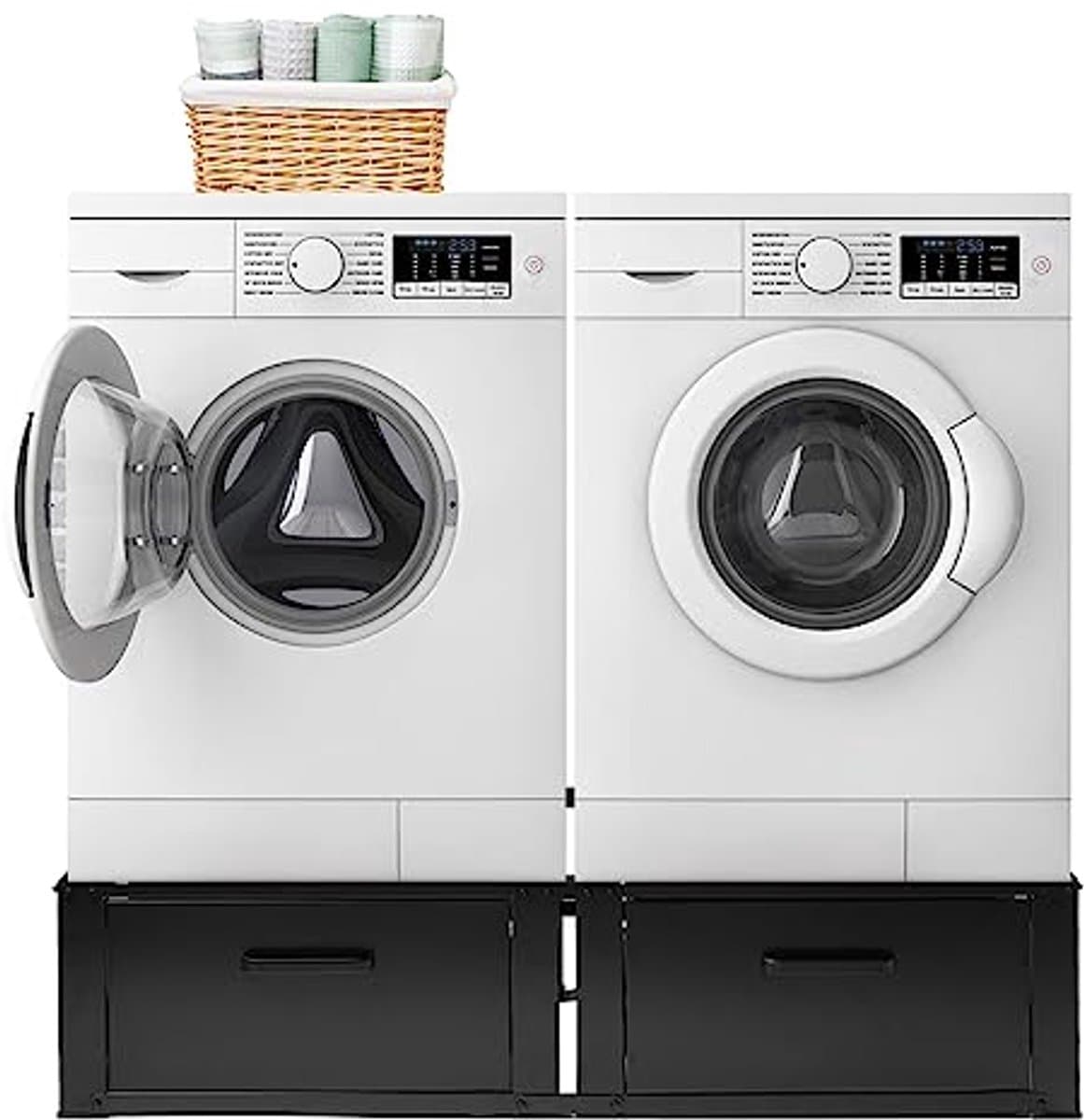 Wasmachine verhoger met lade | Dubbele en enkele varianten | Verhoog je wasmachine en droger | Stijlvol en duurzaam — afbeelding 1