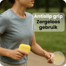 Hoesje Geschikt voor Apple Airpods Pro 3 - Siliconen Hoes met Clip - Silicone Case Cover - Geel — thumbnail 5
