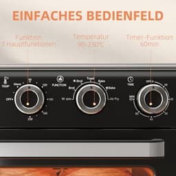 Multifunctionele Mini Oven 20L met Heißluftfunctie en 5 Modi — thumbnail 2