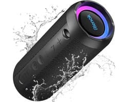 Draadloze Bluetooth luidspreker met RGB verlichting en IPX7 waterdicht