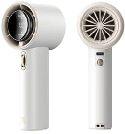 Draagbare Mini Turbo Ventilator met Instelbare Snelheid en Digitale Display - Oplaadbaar en Compact voor Reizen en Buitenshuis — thumbnail 3