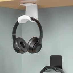 Universele Sticky Hoofdtelefoon Stand - Zelfklevende Hoofdtelefoon Hanger voor onder Bureau, Ideaal voor Gaming en Organisatie — thumbnail 3