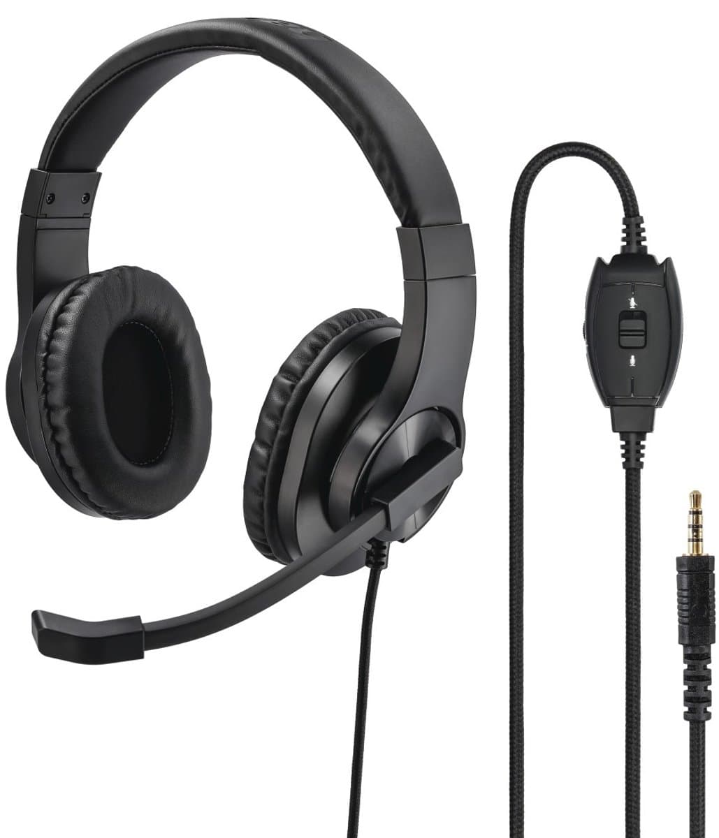PC-Office-headset HS-P350, stereo, zwart — afbeelding 1