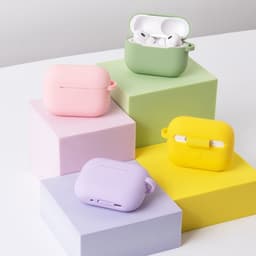 Coverup Hoesje - Geschikt voor AirPods Pro 3 Hoesje - Coverup Siliconen AirPods Case met Sleutelhanger - Groen — thumbnail 4