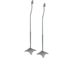 Azomor® Universele zilveren luidsprekerstandaards voor surround en satellietboxen