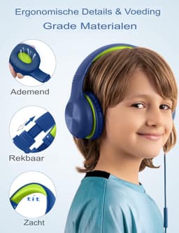 Velox Koptelefoon Kinderen Met Draad - Koptelefoon Kinderen Vanaf 2 Jaar — thumbnail 5
