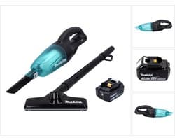 Makita DCL 180 F1 B accu stofzuiger 18 V zwart + 1x oplaadbare accu 3.0 Ah - zonder oplader