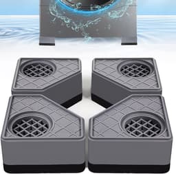 4-delige anti-vibratie pads voor wasmachines om te voorkomen dat de wasmachine en droger bewegen, om geluids- en trillingsoverdracht te voorkomen, anti-vibratie stabilisator steunvoeten (toename van 1,8 inch) — thumbnail 1