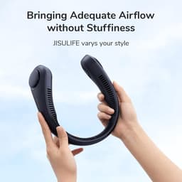RFWR® Draagbare Halsventilator - Handsfree en Oplaadbaar met 4000 mAh Accu — thumbnail 3