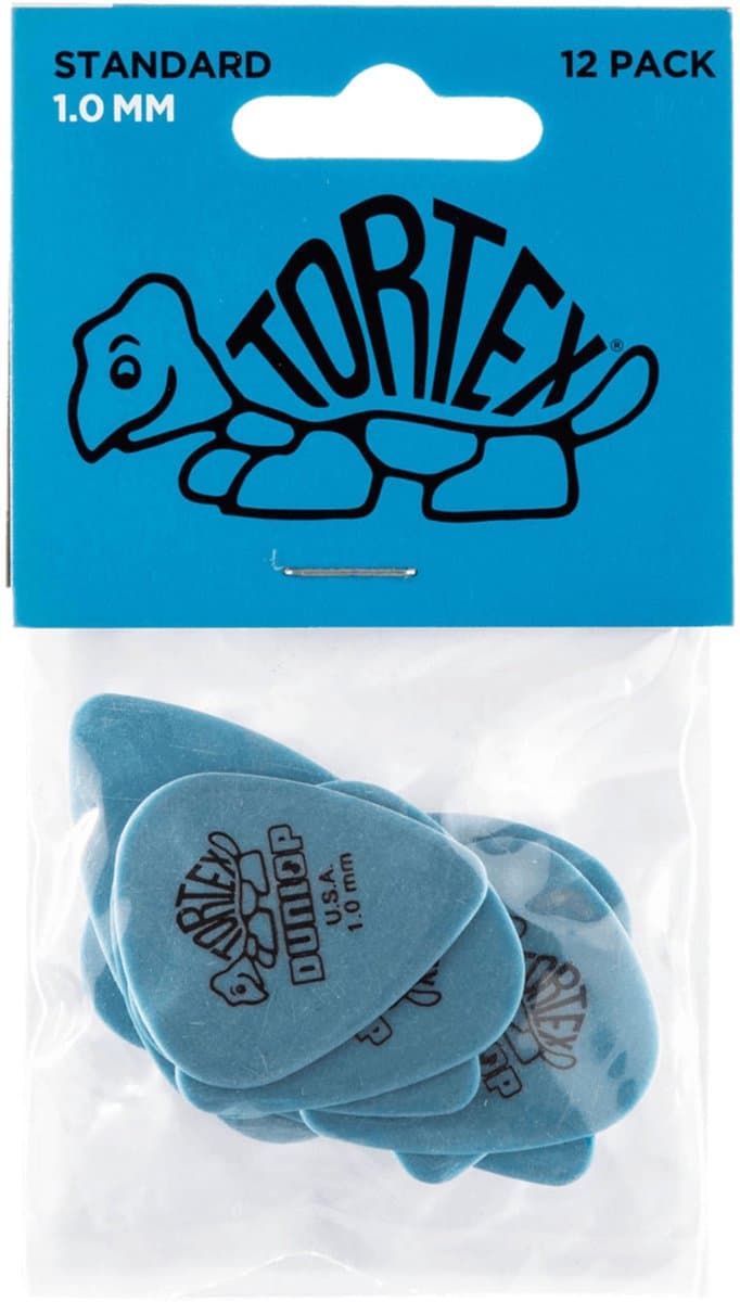 Dunlop Tortex Standard 1.00 Plectrum 12-Pack blauw - Plectra — afbeelding 1