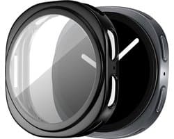 Bandz TPU soft case hoesje- geschikt voor Samsung Galaxy Watch 8 - 44mm - schokabsorberende beschermhoes van zacht TPU - full cover (zwart)