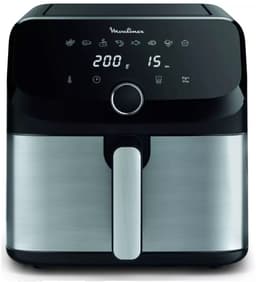 Moulinex Easy Fry Mega EZ855D20 friteuse Enkel 7,5 l Vrijstaand Heteluchtfriteuse Zwart, Roestvrijstaal — thumbnail 1