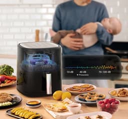 Proscenic T22 airfryer, 5L inhoud, met app, Alexa en touchscreen, 11 voorgeprogrammeerde programma's, laag geluidsniveau — thumbnail 9