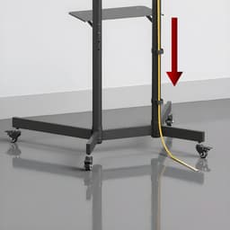 Maclean - TV-standaard / trolley, camera plank, op wielen, 37-70", max. belasting 45kg/5kg plank, max. VESA 600x400, MC-113 B — thumbnail 5