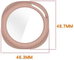 Hoesje Geschikt voor Samsung Galaxy Watch Ultra 2 - Ingebouwde Tempered Glass Screen Protector - Hard Plastic Bumper Case - Zwart — thumbnail 3