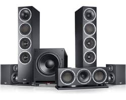 Teufel THEATER 500 Surround 5.1-Set - Suround set met 1x actieve subwoofer - 1x centerspeaker en 2x dipool - Tot 80 m² - zwart