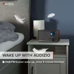 DAB radio met Bluetooth - Audizio Padova retro radio - Met mp3-speler en afstandsbediening - 40W — thumbnail 5