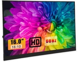 16 Inch Draagbare Touchscreen Monitor 1920x1200 HD 60Hz - HDMI & Type-C voor PC, Laptop, Smartphone, Switch