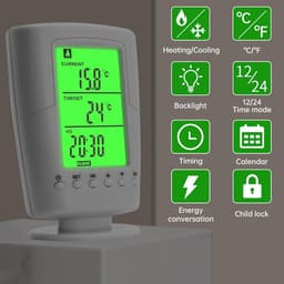 Draadloze Temperatuurgestuurde Socket voor Verwarming en Koeling — thumbnail 3