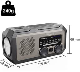 Zenwire Vibe Y2 Noodradio - FM/AM - Solar - Handzwengel - Powerbank — thumbnail 5