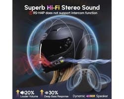 Draadloze Motorfiets Headset met Ruisonderdrukking en Waterdichte Speaker