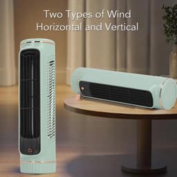 Torenventilator voor Slaapkamer en Kantoor - Stil en Oplaadbaar met 3 Snelheden — thumbnail 4