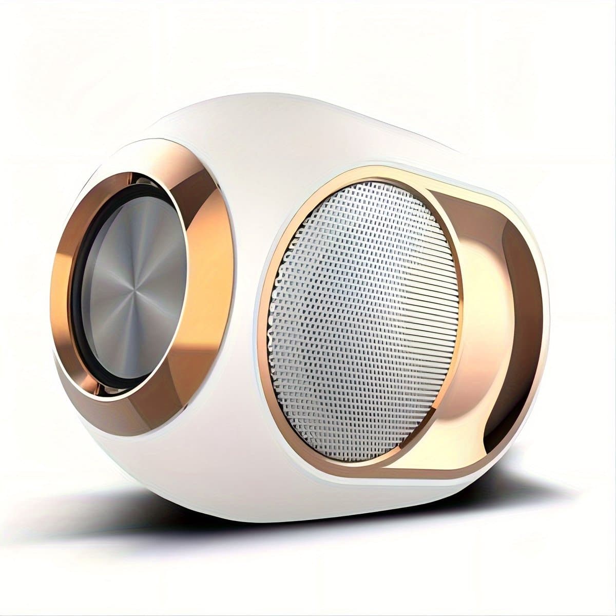 Bluetooth-luidspreker TWS draadloze subwoofer met kaartsleuf (wit) — afbeelding 1
