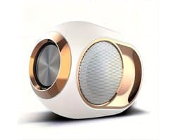 Bluetooth-luidspreker TWS draadloze subwoofer met kaartsleuf (wit)