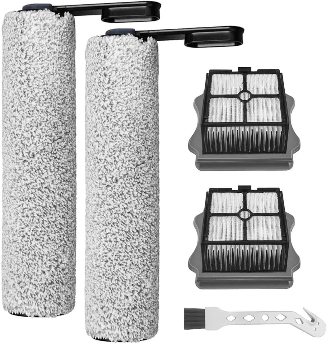 Vervangende rolborstels voor stofzuiger - Inclusief 2 rolborstels, 2 filters en 1 reinigingsborstel - Vervangende rolborstels en filters - Geschikt voor Tineco Floor One S5 / S5 Pro / S5 Pro 2 / S5 Extreme — afbeelding 1