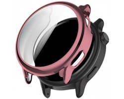 Screenprotector case - geschikt voor Garmin Vivoactive 6 - flexibel en zacht - TPU full cover hoesje - volledige bescherming - roze